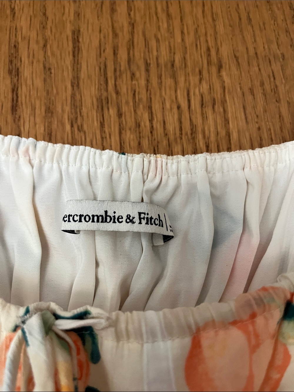 Abercrombie & Fitch White Lemon & orange Print Mini Dress - Picture 2 of 6